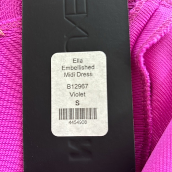 NEW! NovaLuxe violet strapless bodycon dress - Picture 7 of 9